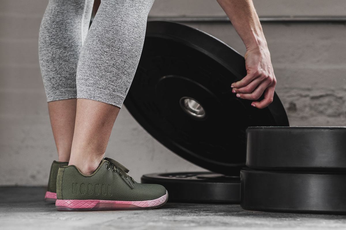 Nobull Superfabric Army Women's Trainers Pink | Australia (ER1397)